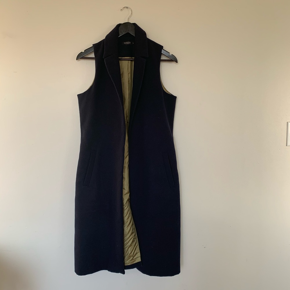 Structured Navy Vest